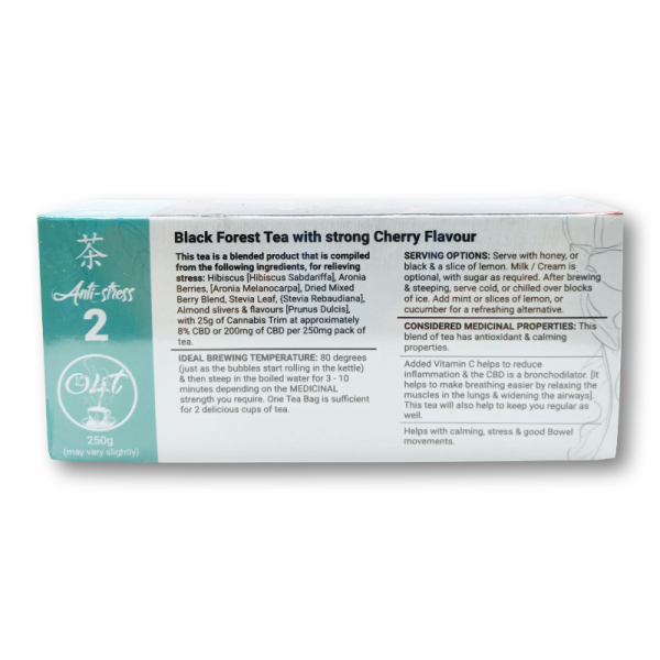 Time4Tea Just Black & Cherry Tea CBD - Image 2