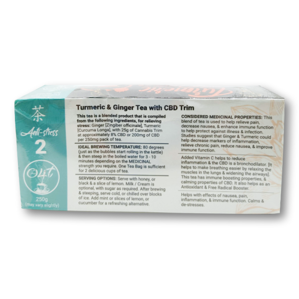 Time4Tea Tumeric & Ginger CBD - Image 2